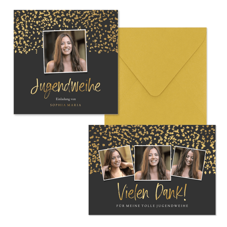 Jugendweihe - Goldkonfetti