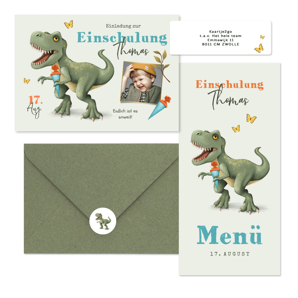 Einschulung - T-Rex Dino