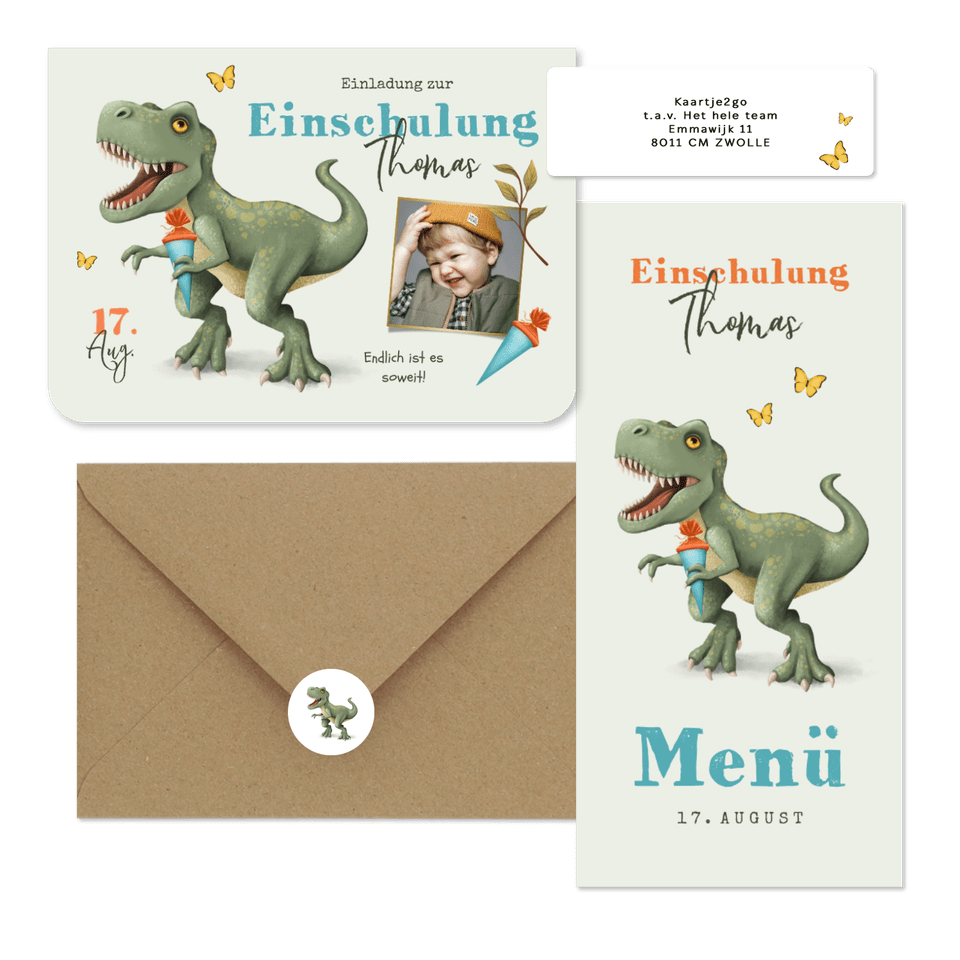 Einschulung - T-Rex Dino