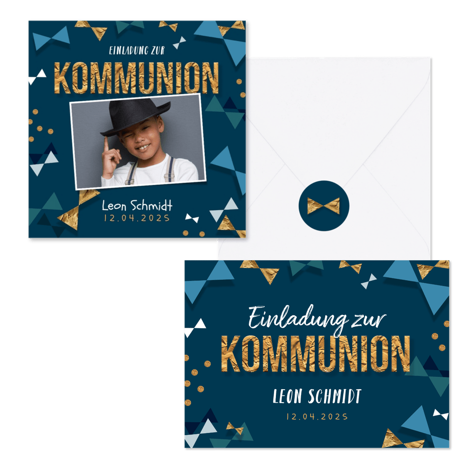 Kommunion - Typografie & 'Konfetti-Fliegen'