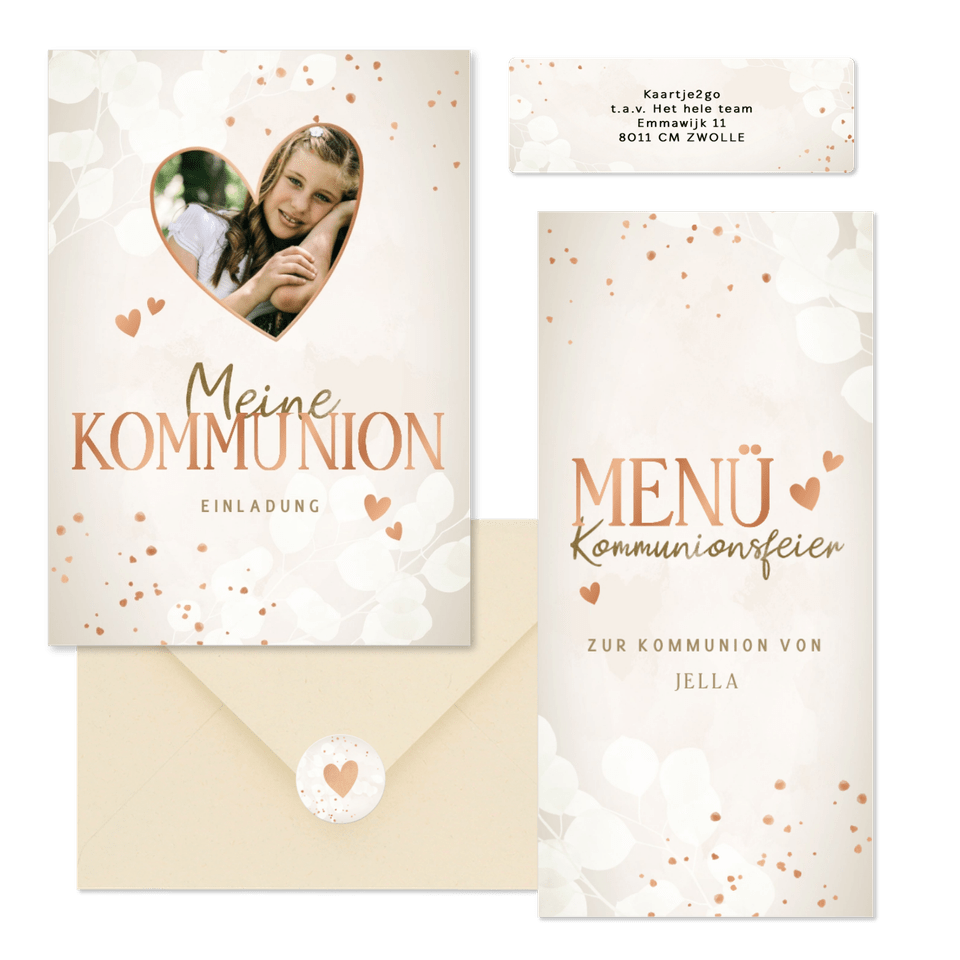 Kommunion - Stilvolle Herzen