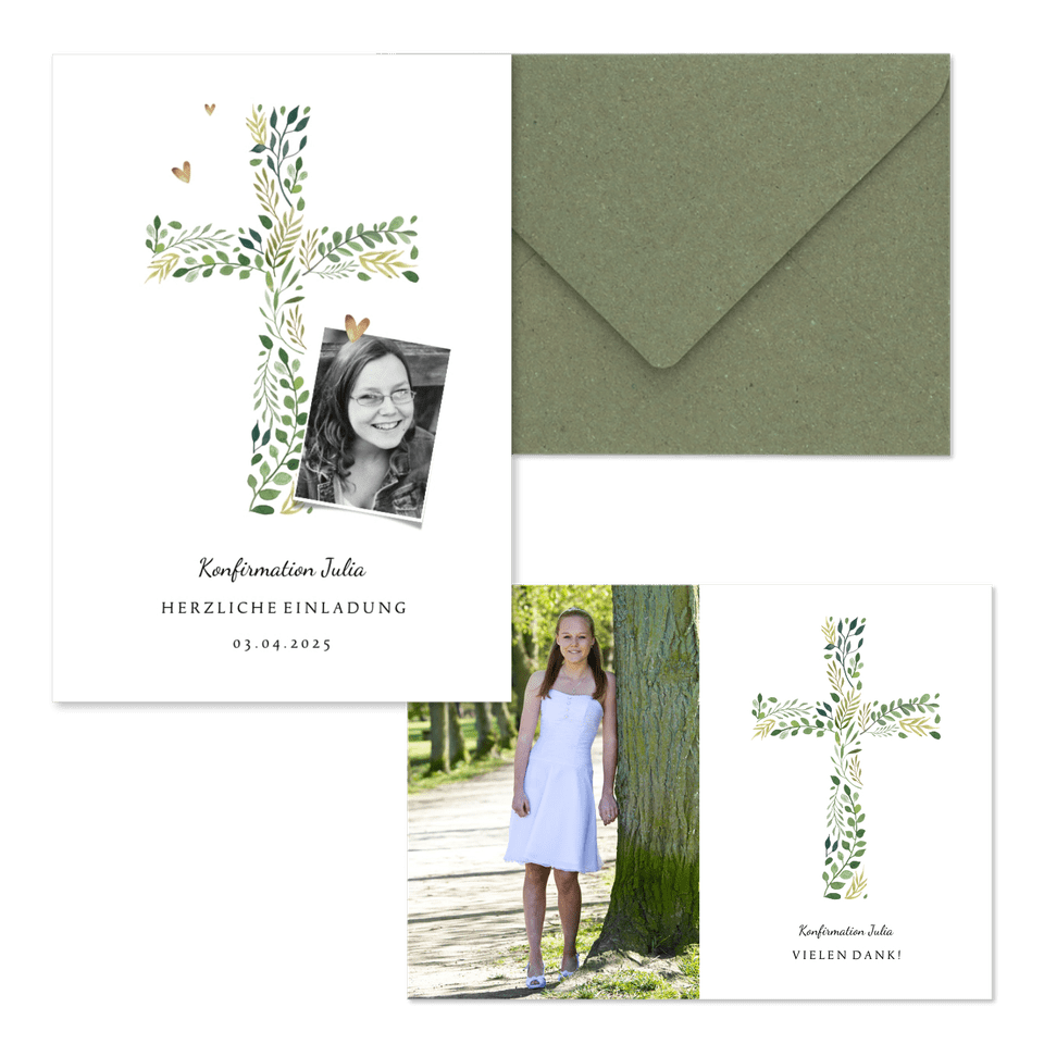 Konfirmation - Kreuz botanisch