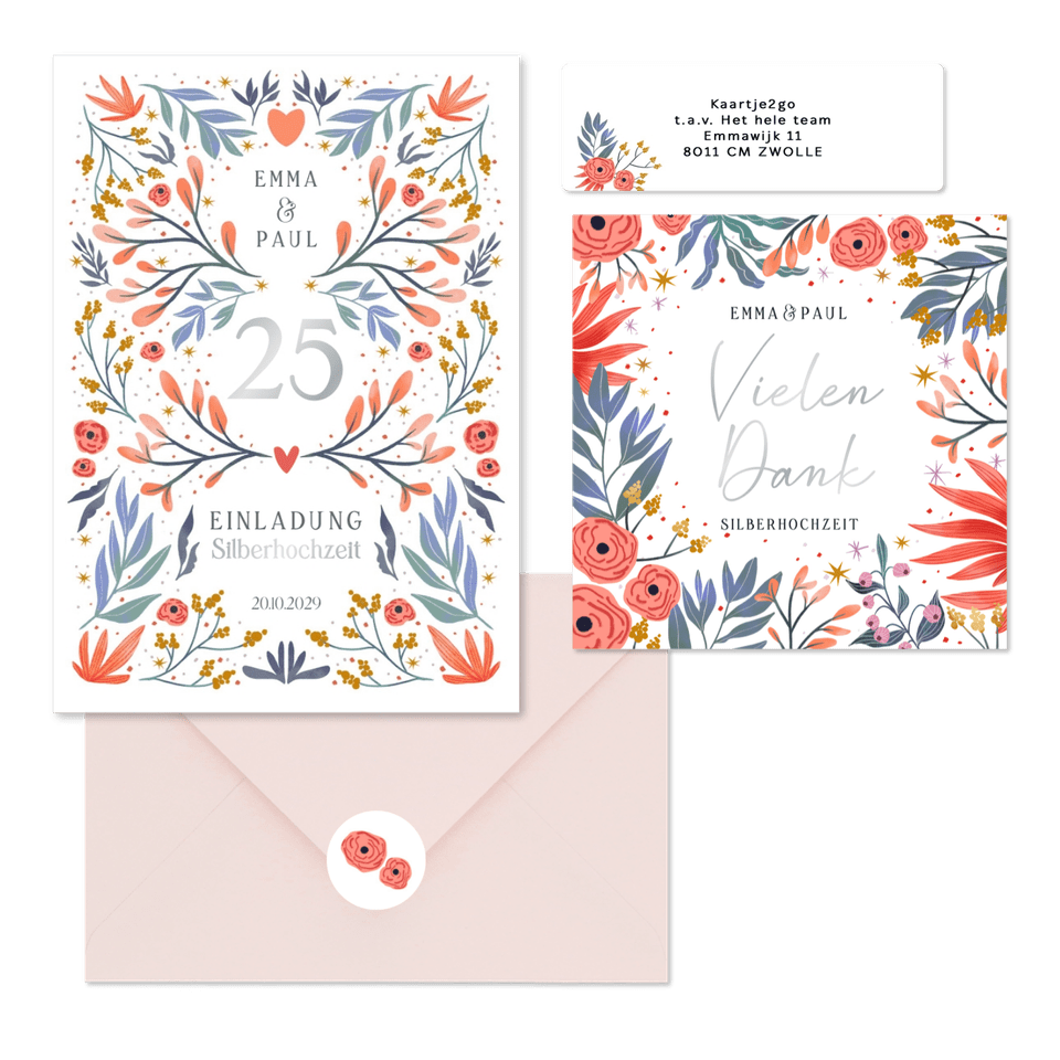 Jubiläum - Hochzeitstag Blumen Dekor
