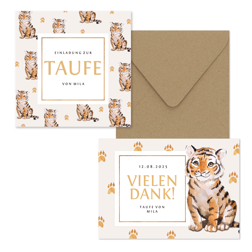 Taufe - Kleiner Tiger