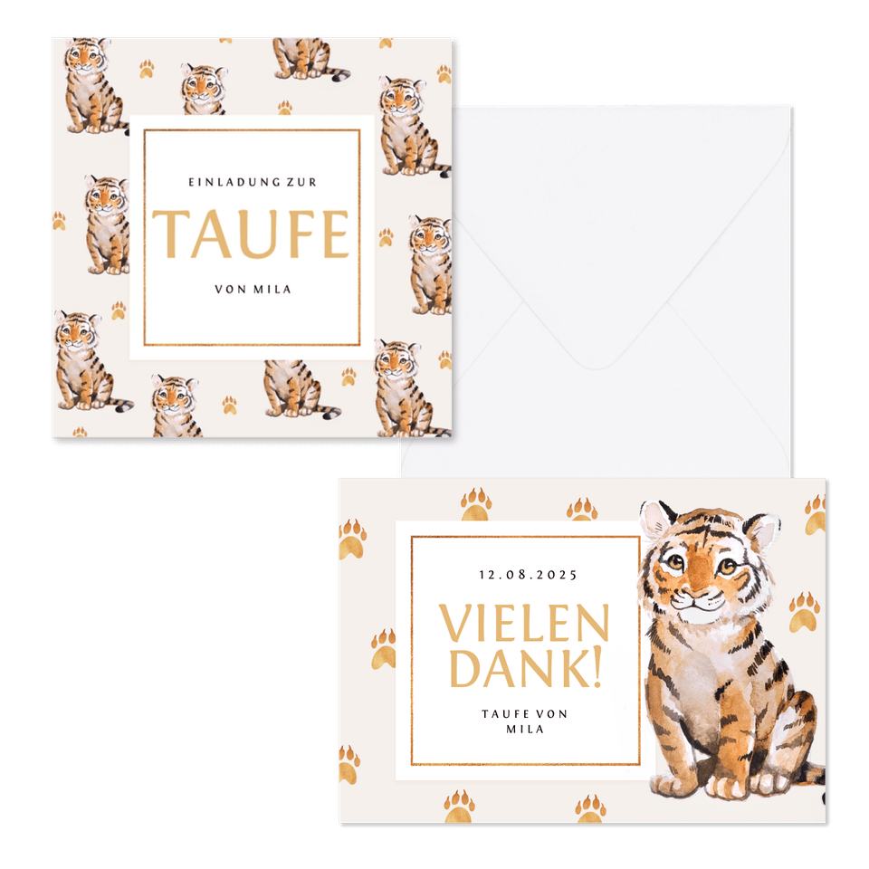 Taufe - Kleiner Tiger