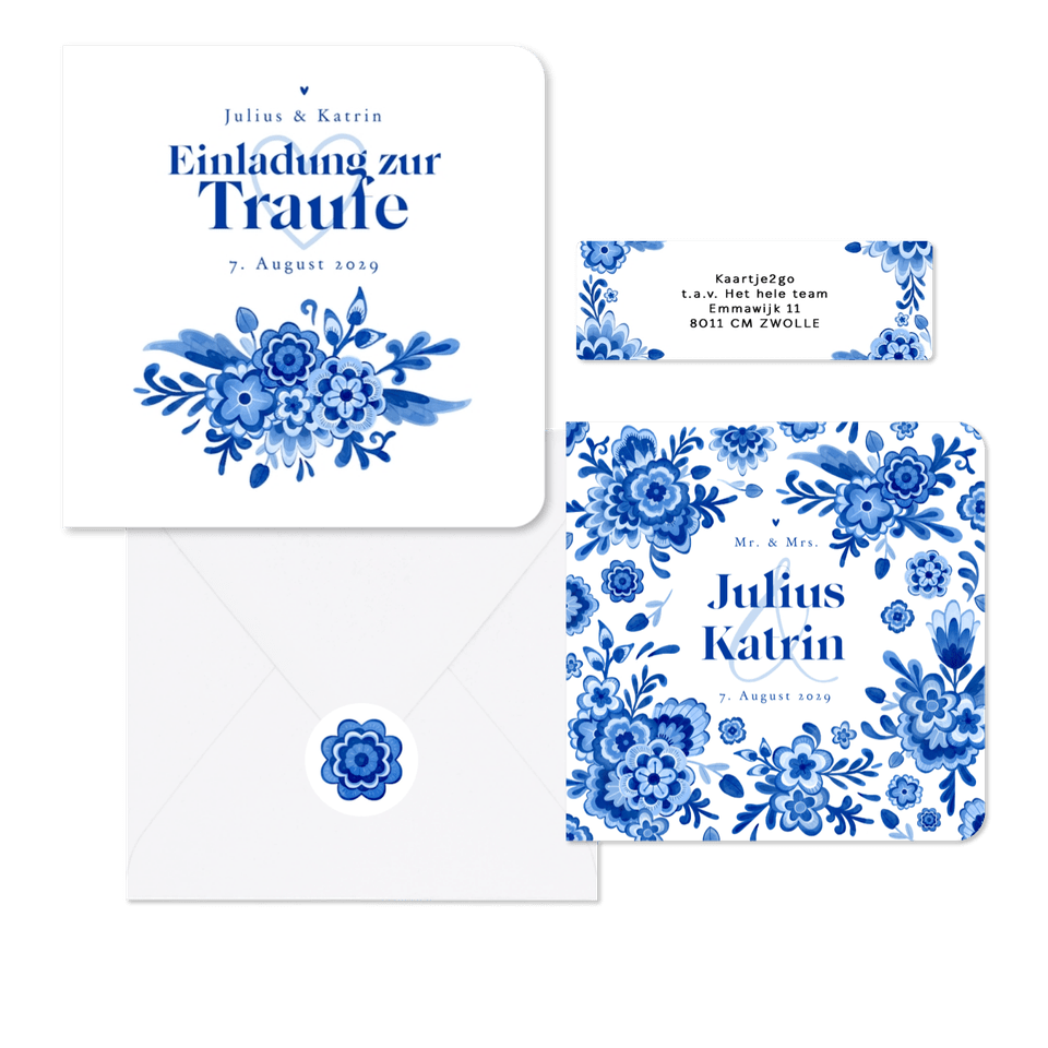 Hochzeit - Delfter Blau hell