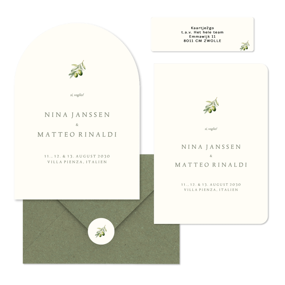 Hochzeit - Olivenzweig schlicht & einfach