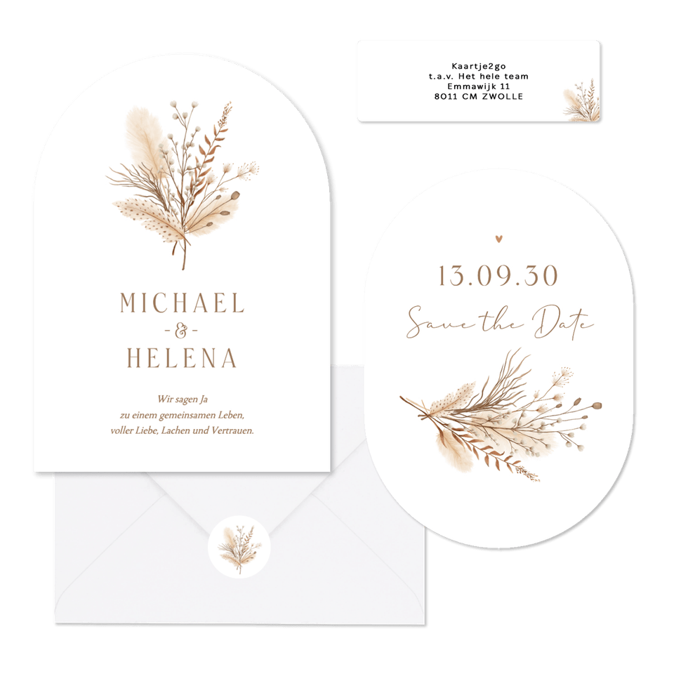 Hochzeit - Bohemien Trockenzweige Strauß