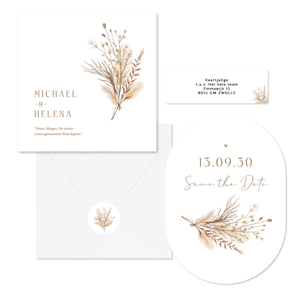 Hochzeit - Bohemien Trockenzweige Strauß