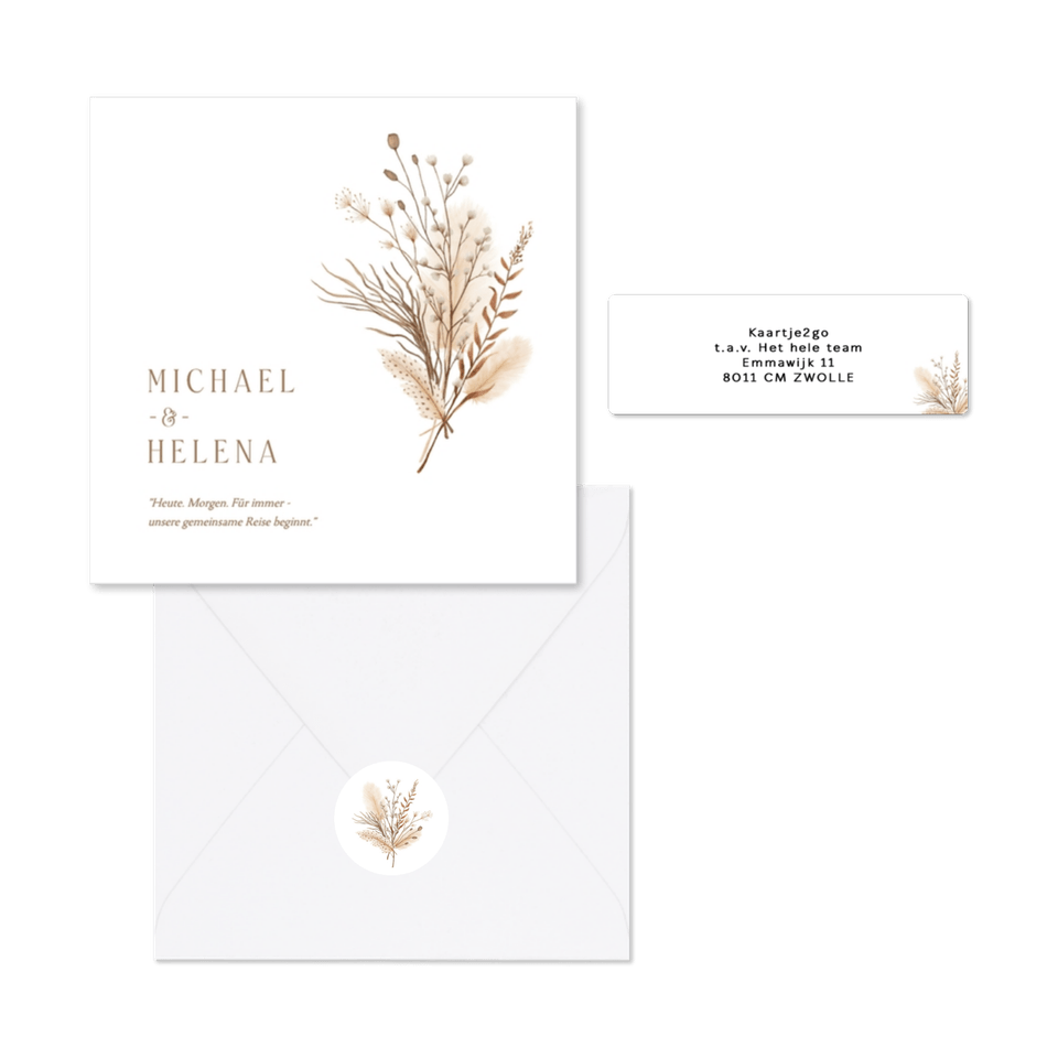 Hochzeit - Bohemien Trockenzweige Strauß