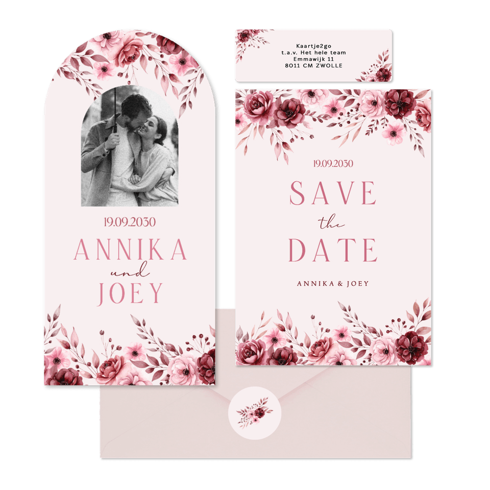 Hochzeit - Rosengesteck auf Rosa romantsich