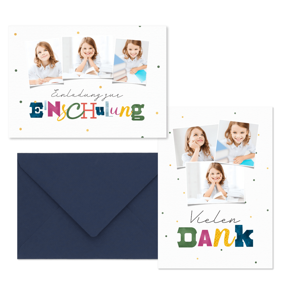 Einschulung - Bunte Buchstaben