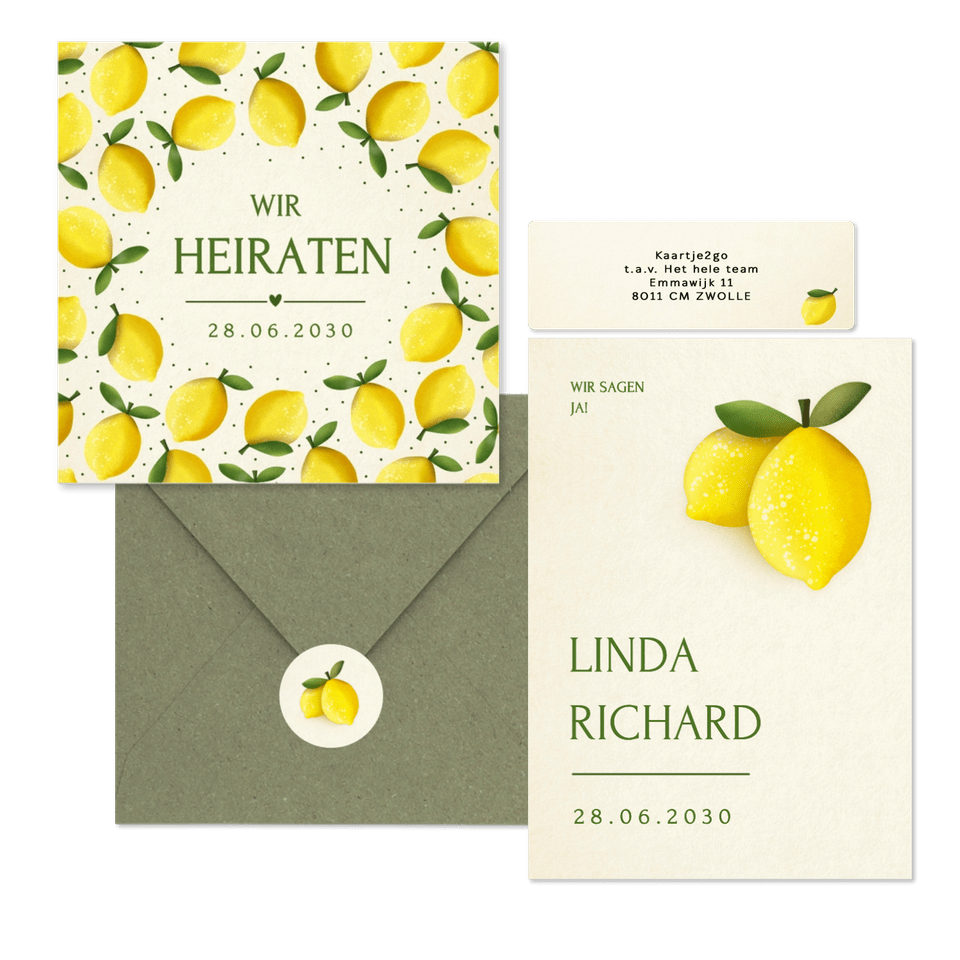 Hochzeit - Zitronen zur Sommerhochzeit