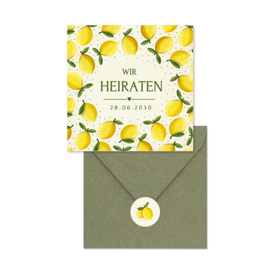 Hochzeit - Zitronen zur Sommerhochzeit