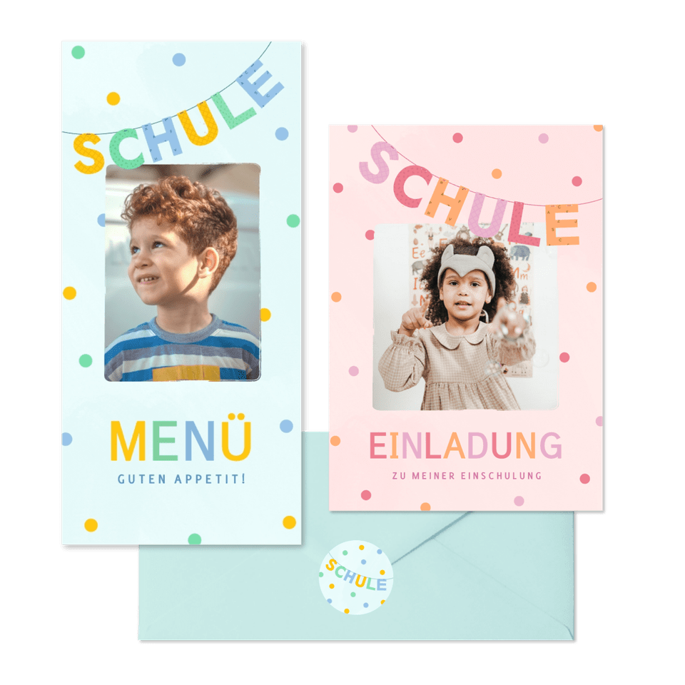 Einschulung - Girlande Schule