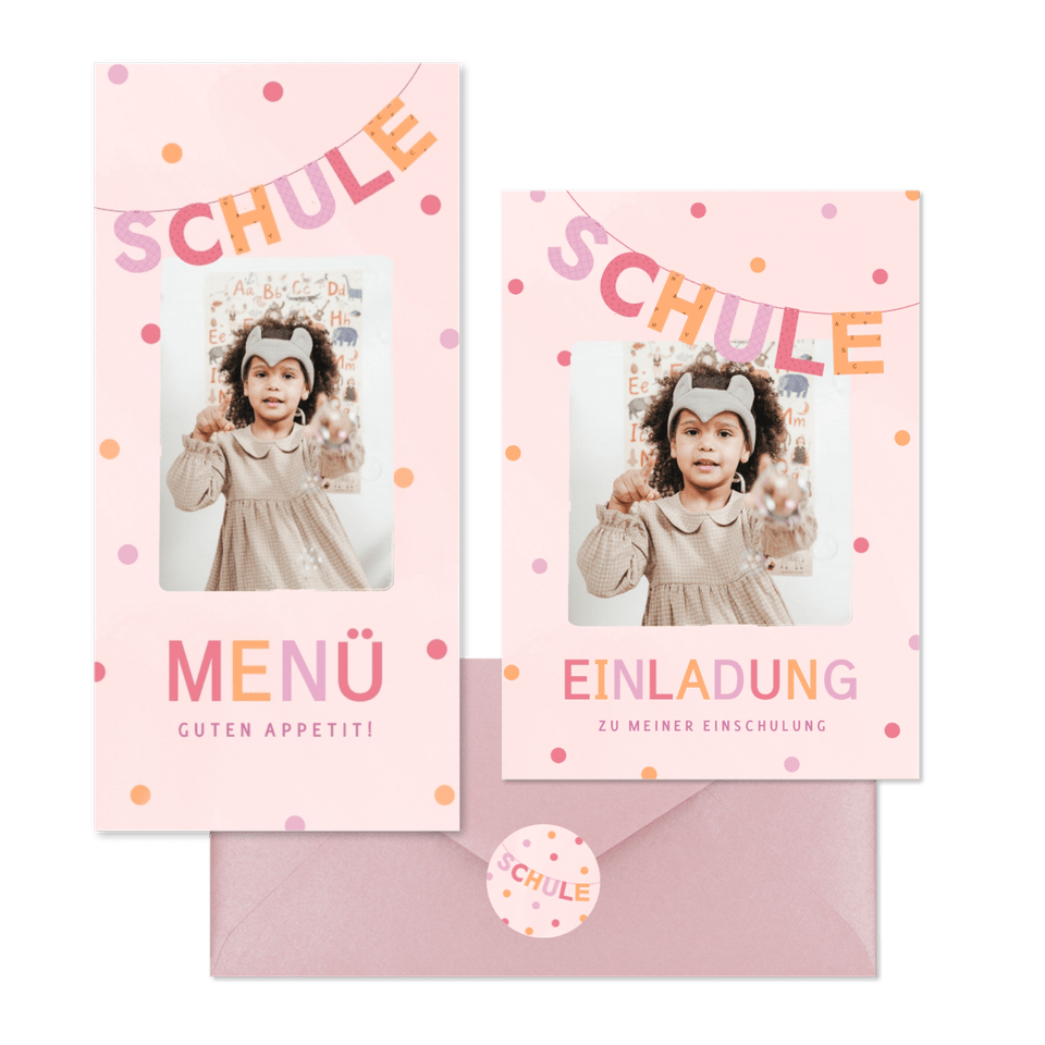 Einschulung - Girlande Schule M