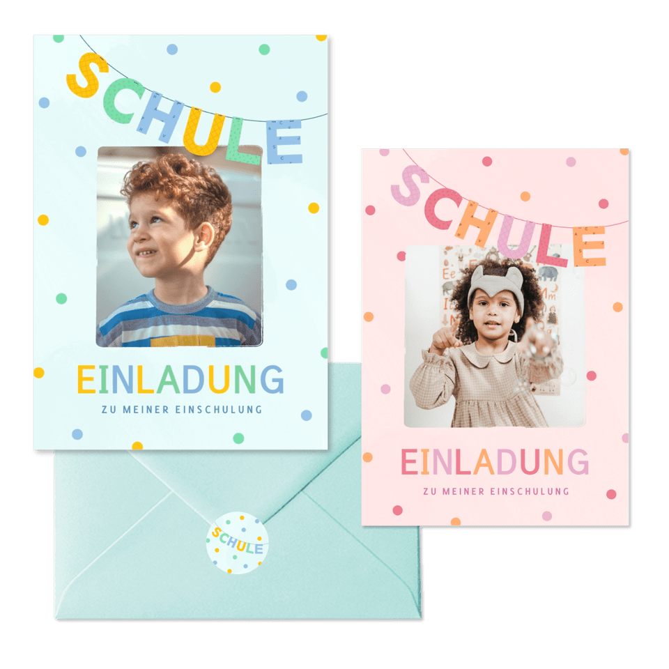 Einschulung - Girlande Schule