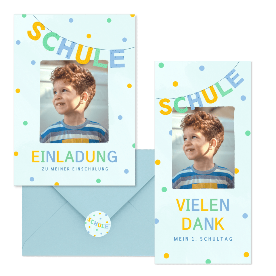 Einschulung - Girlande Schule J