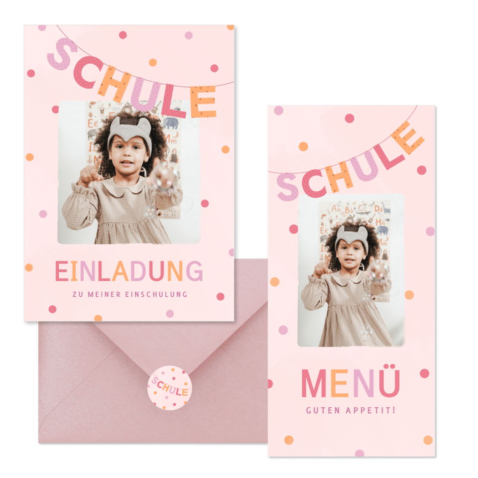 Einschulung - Girlande Schule M