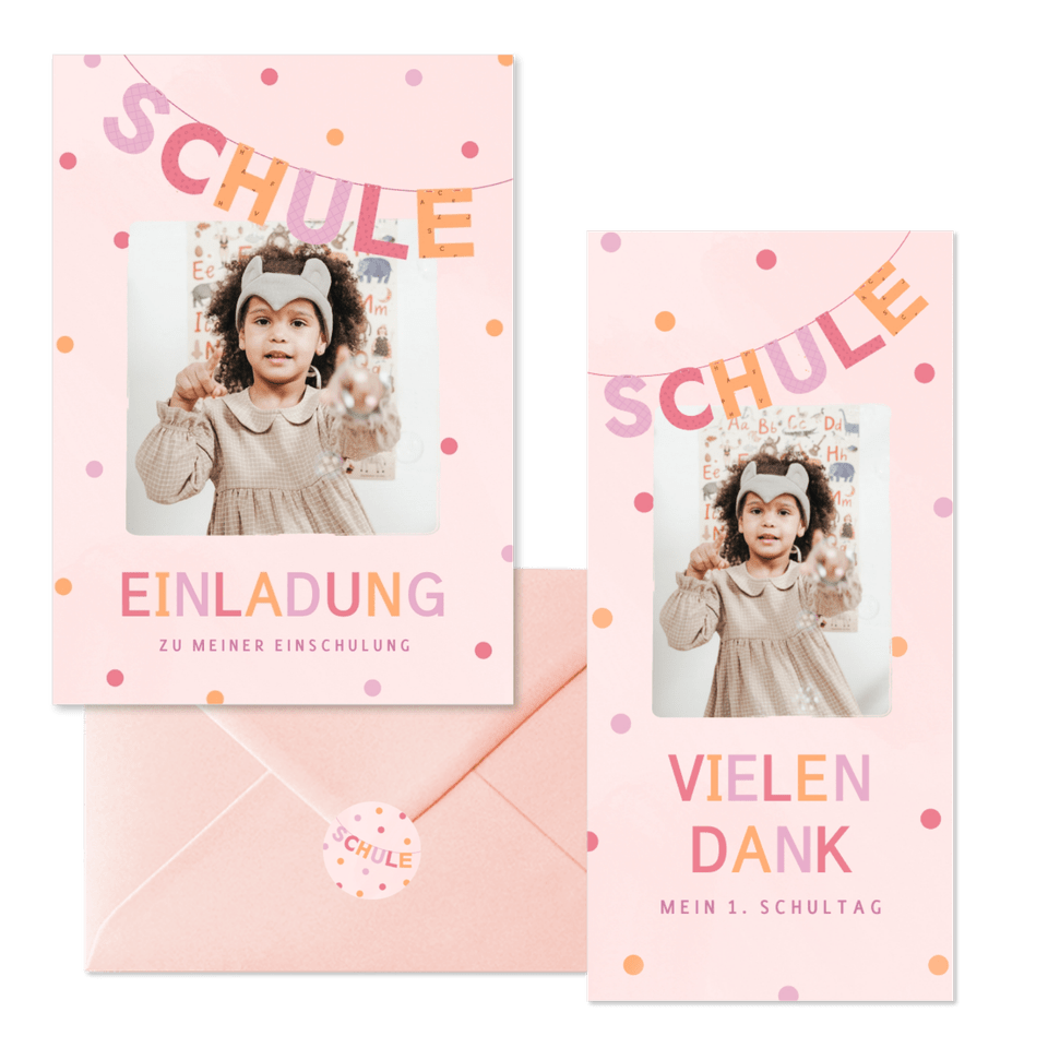 Einschulung - Girlande Schule