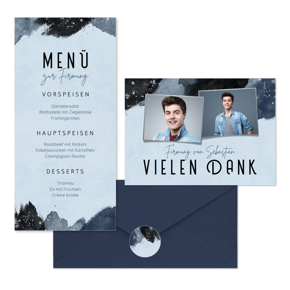 Firmung - Pinselstriche & Glitzer