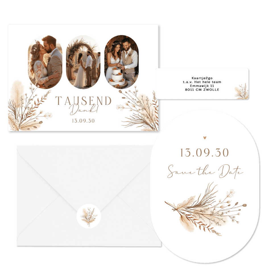 Hochzeit - Bohemien Trockenzweige Strauß