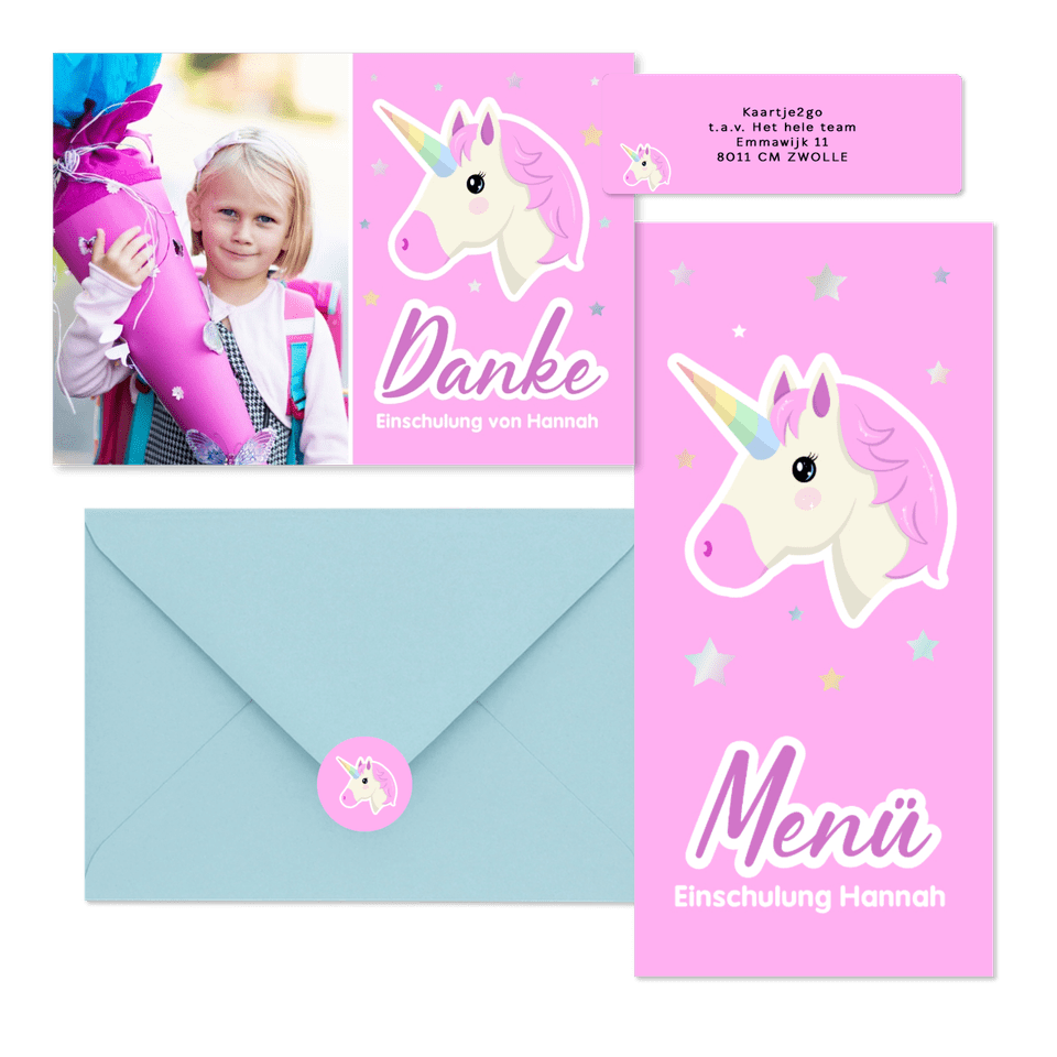 Einschulung - Pink Unicorn