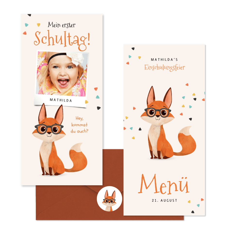 Einschulung - Schlauer Fuchs