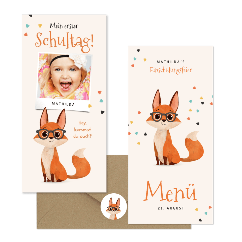 Einschulung - Schlauer Fuchs