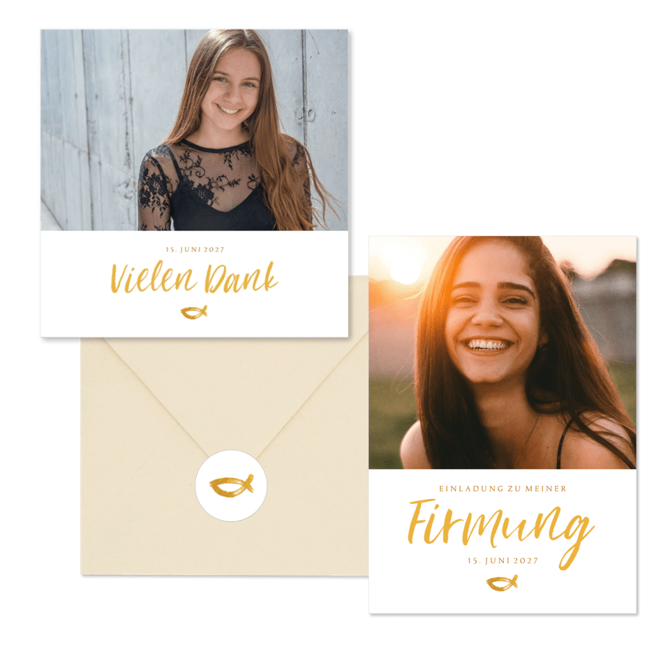 Firmung - Goldener Fisch & Foto