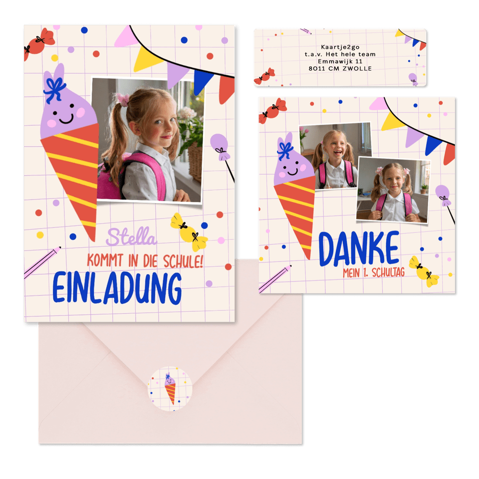 Einschulung - Lustige Schultüte M