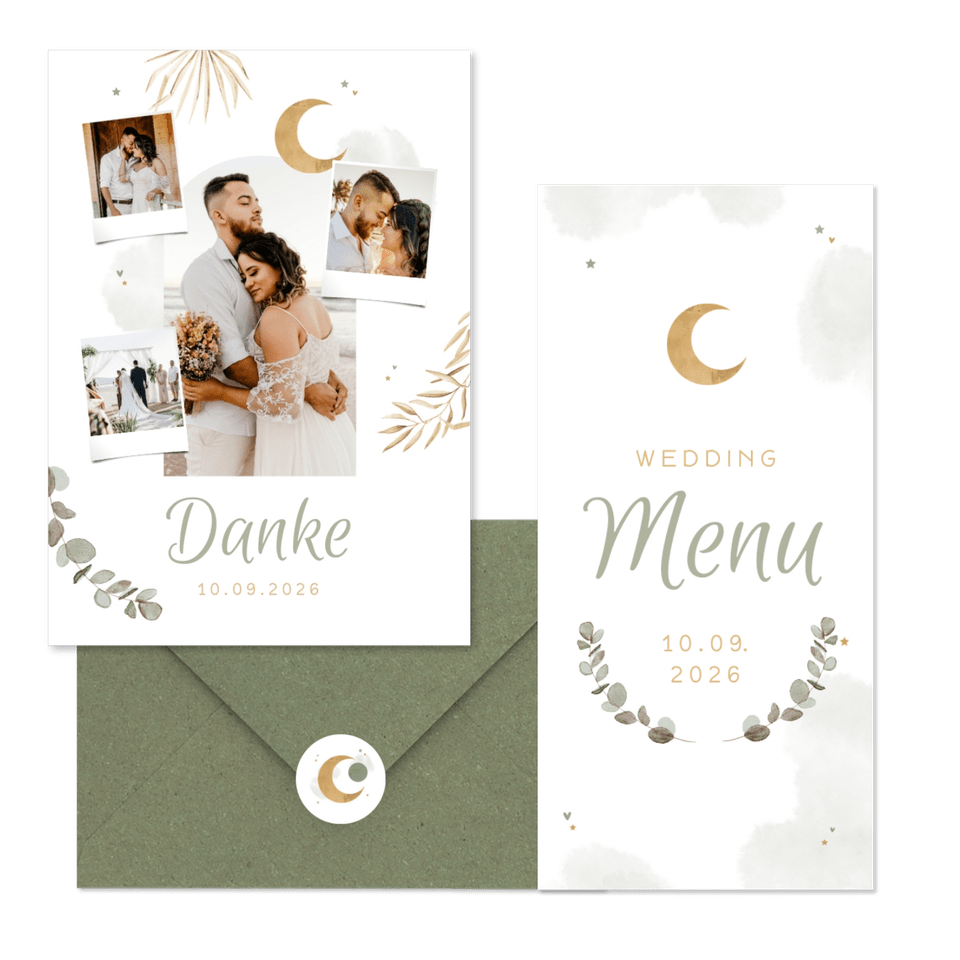 Hochzeitskartenset Arabian Vibes