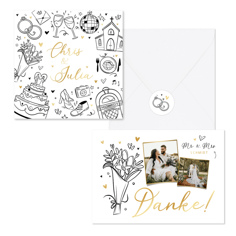 Hochzeit - Doodles 