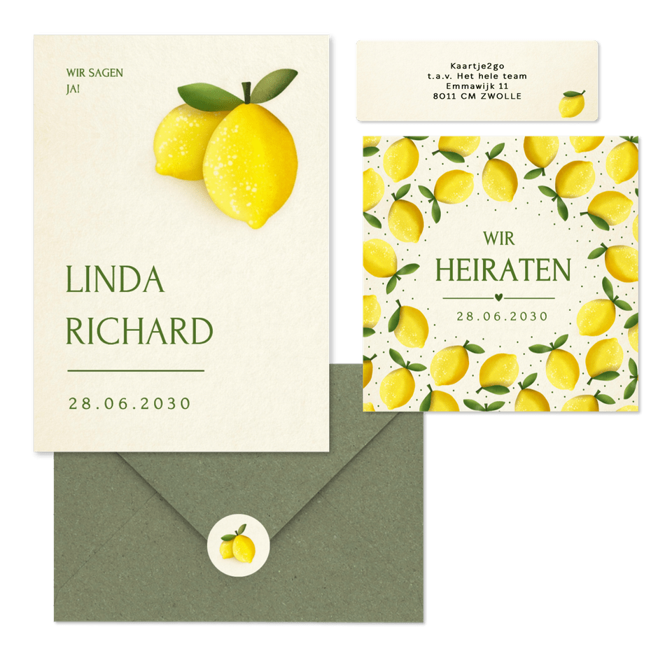 Hochzeit - Zitronen zur Sommerhochzeit