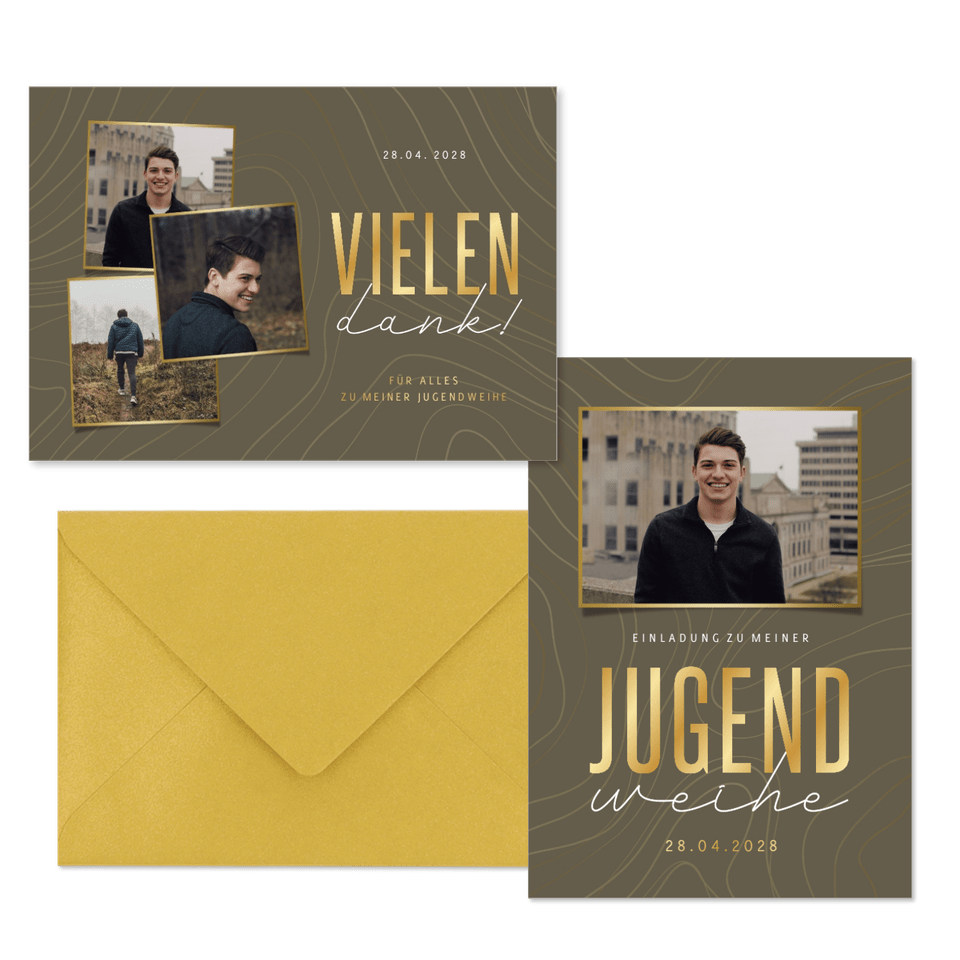 Jugendweihe - Linienmuster