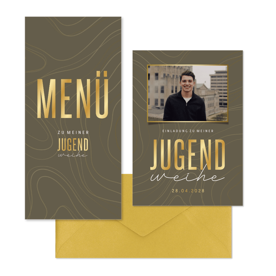 Jugendweihe - Linienmuster