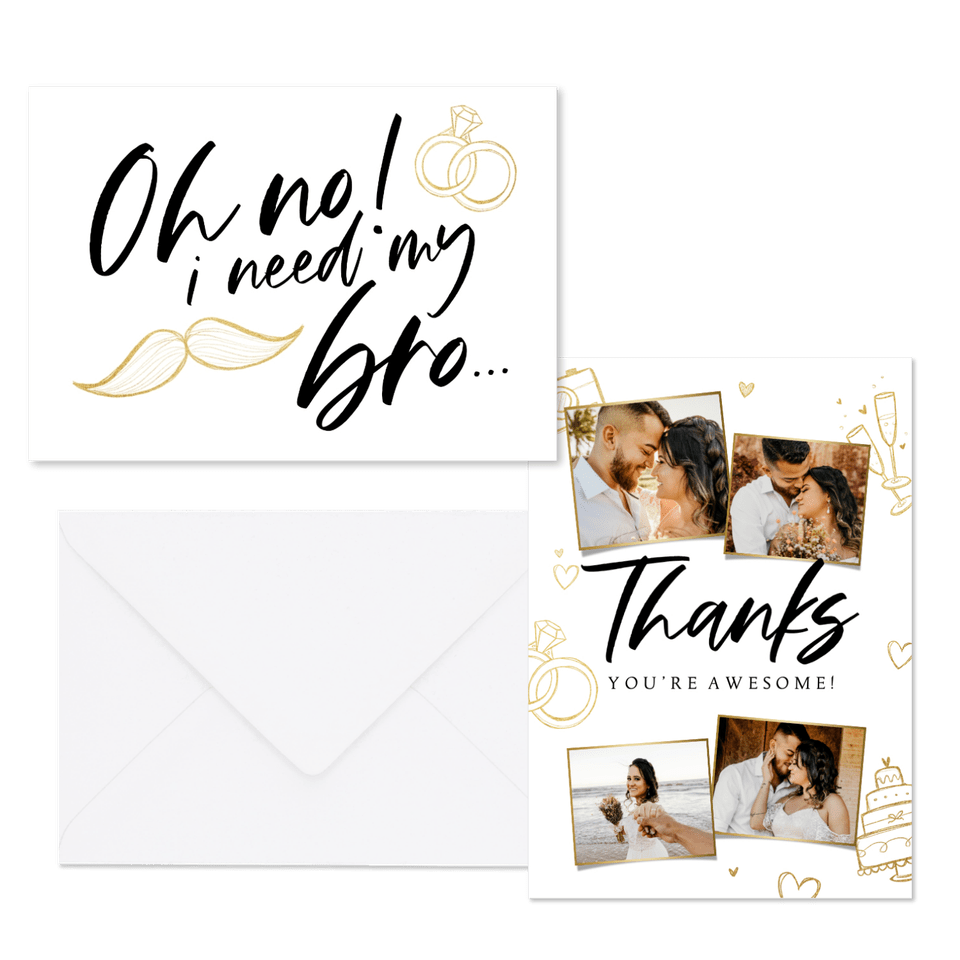 Hochzeitskartenset Doodles mit Sektgläsern