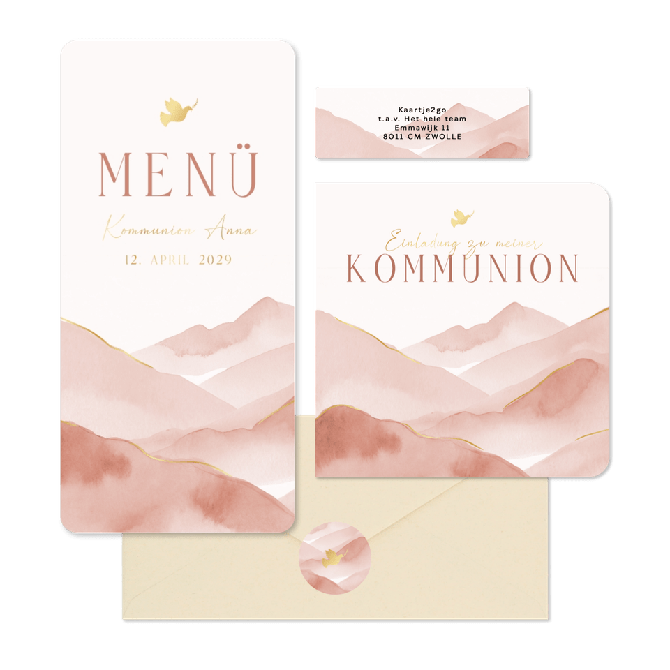 Kommunion - Berge Aquarell 