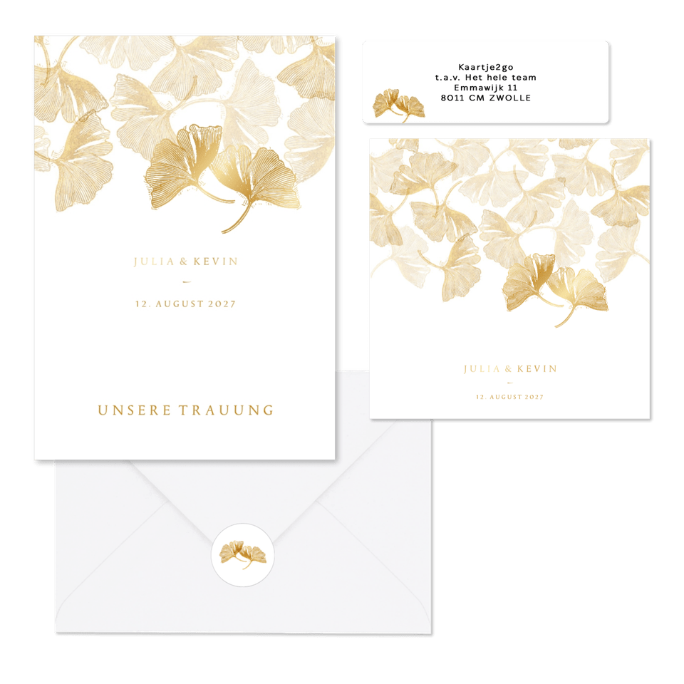 Hochzeit - Gingko Stempel