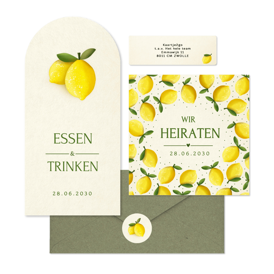 Hochzeit - Zitronen zur Sommerhochzeit