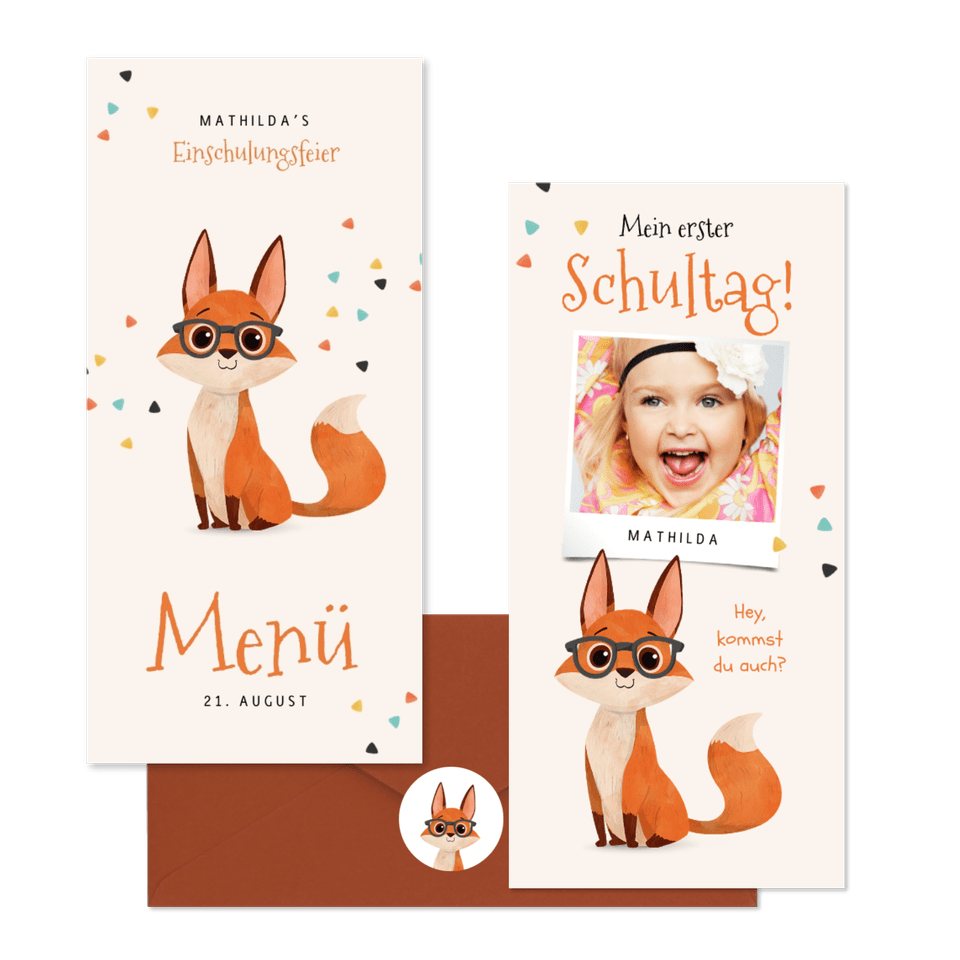 Einschulung - Schlauer Fuchs
