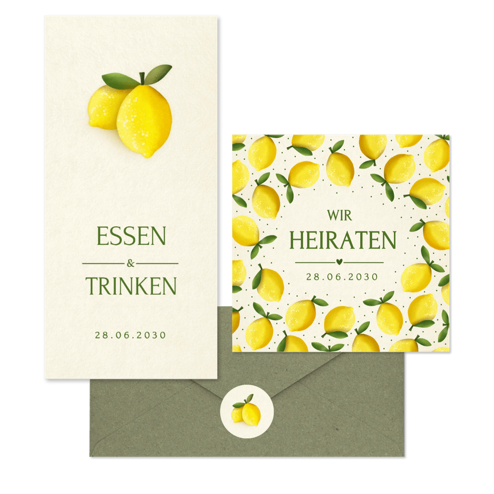 Hochzeit - Zitronen zur Sommerhochzeit