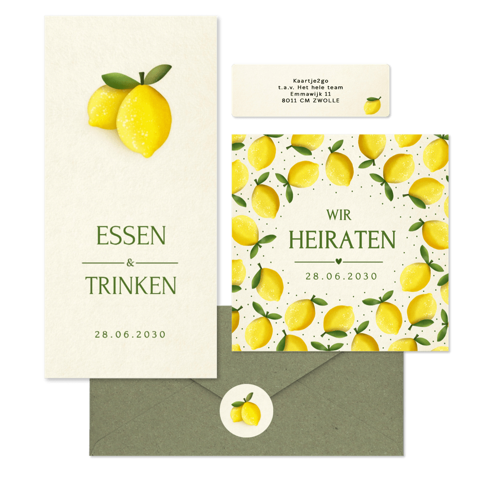 Hochzeit - Zitronen zur Sommerhochzeit