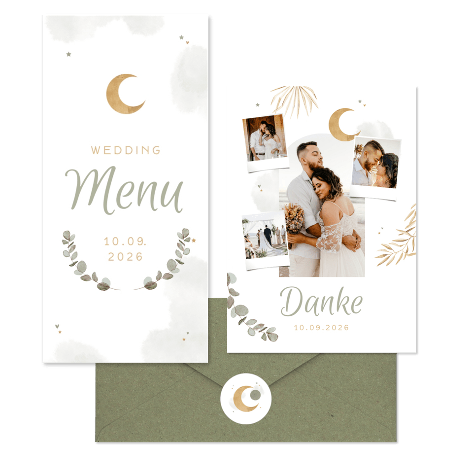 Hochzeitskartenset Arabian Vibes