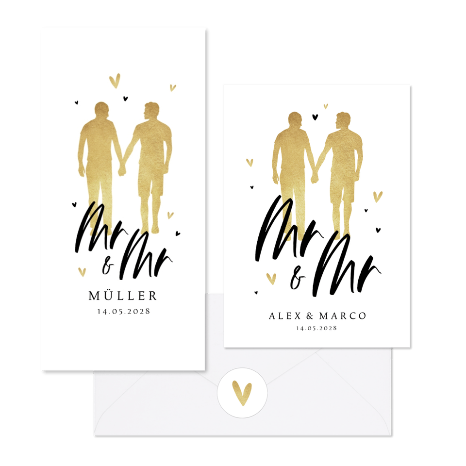 Hochzeit - Mr&Mr Silhouette