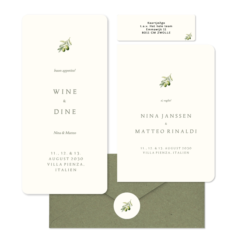 Hochzeit - Olivenzweig schlicht & einfach