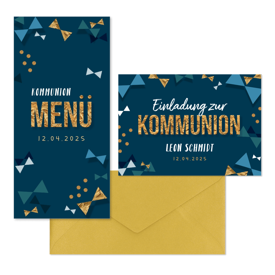 Kommunion - Typografie & 'Konfetti-Fliegen'