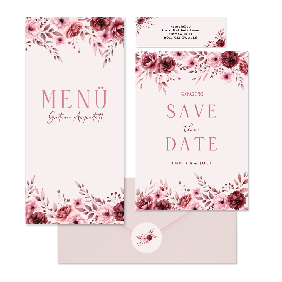 Hochzeit - Rosengesteck auf Rosa romantsich