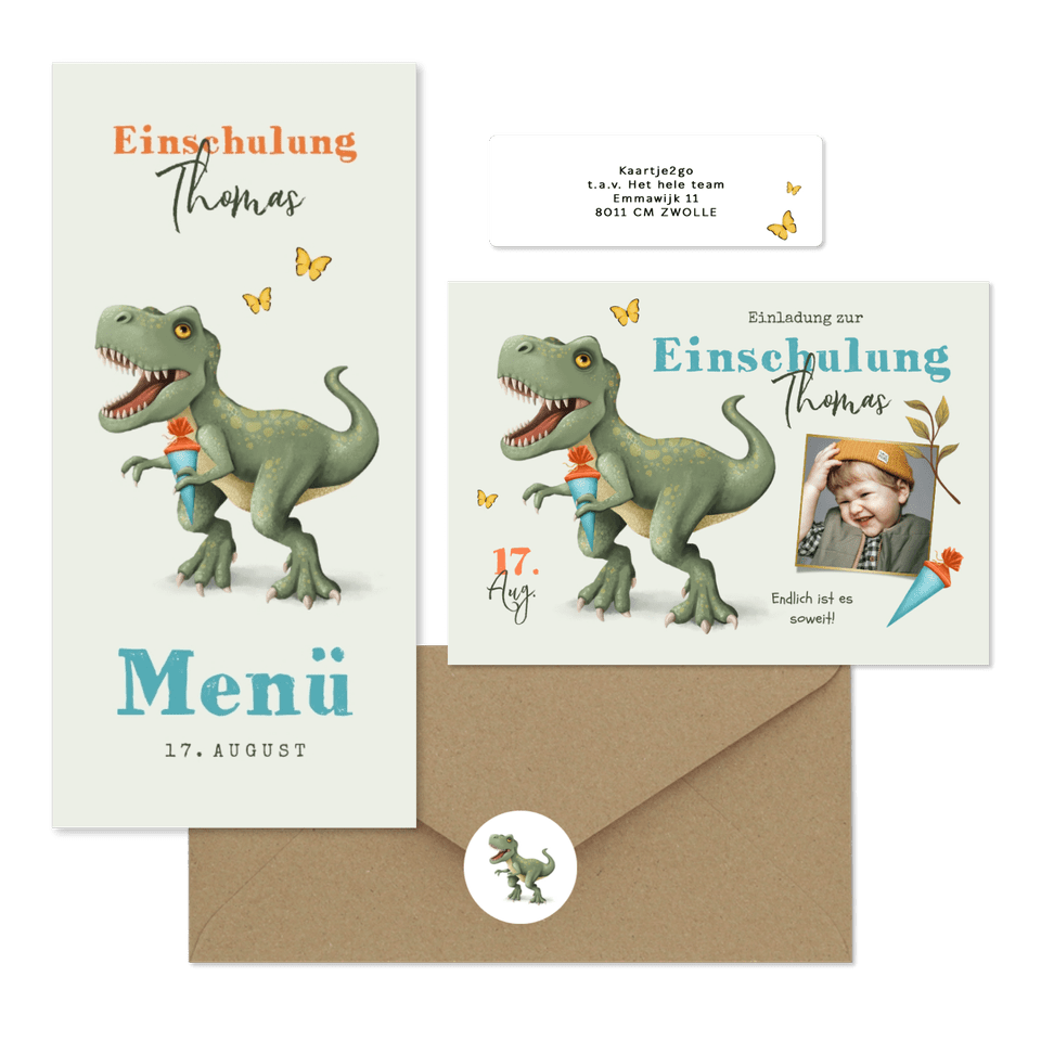 Einschulung - T-Rex Dino