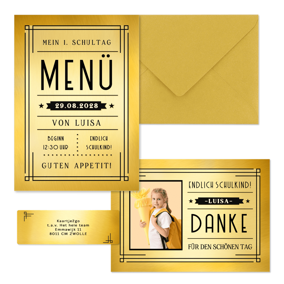 Einschulung - Goldenes Ticket